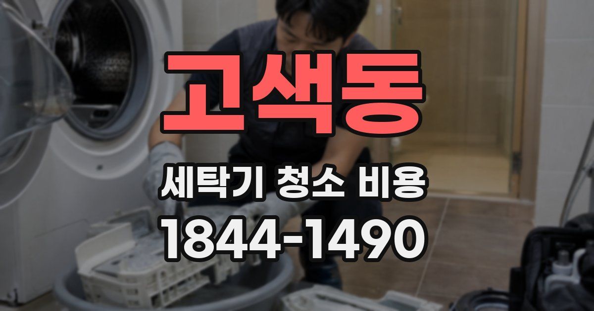 고색동 세탁기 청소 비용