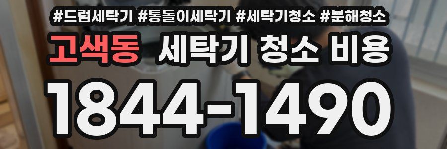 고색동 세탁기 청소 비용