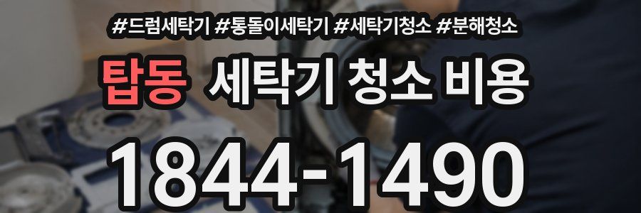 탑동 세탁기 청소 비용