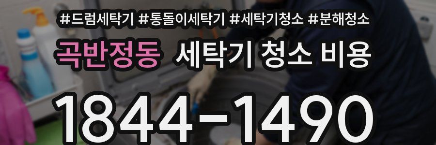 곡반정동 세탁기 청소 비용
