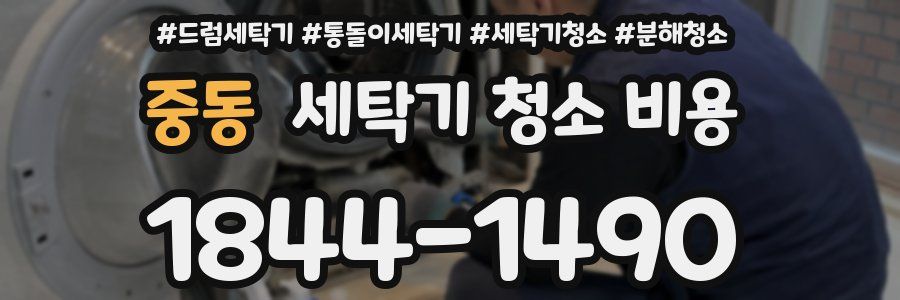 중동 세탁기 청소 비용