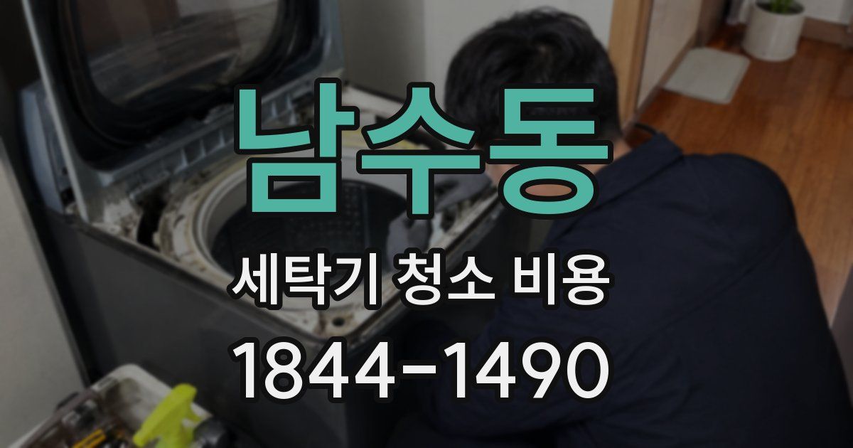 남수동 세탁기 청소 비용