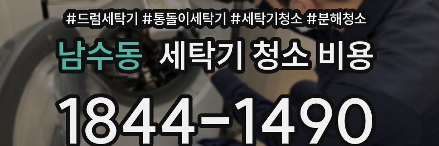 남수동 세탁기 청소 비용