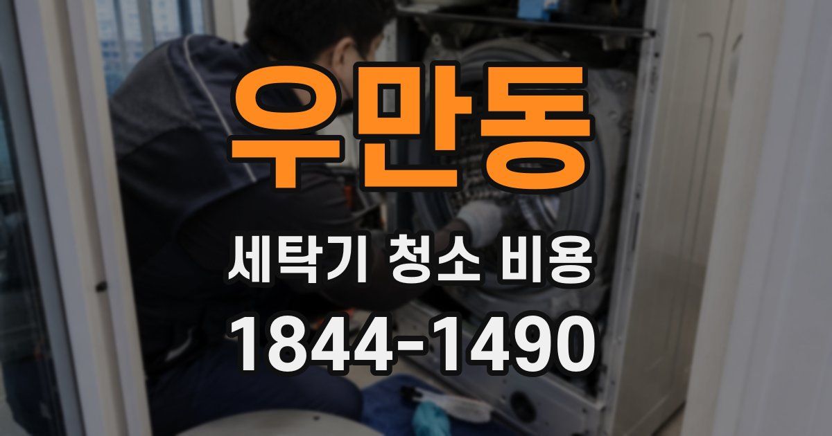 우만동 세탁기 청소 비용