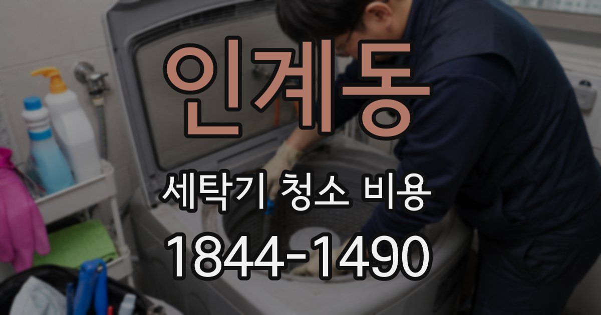 인계동 세탁기 청소 비용