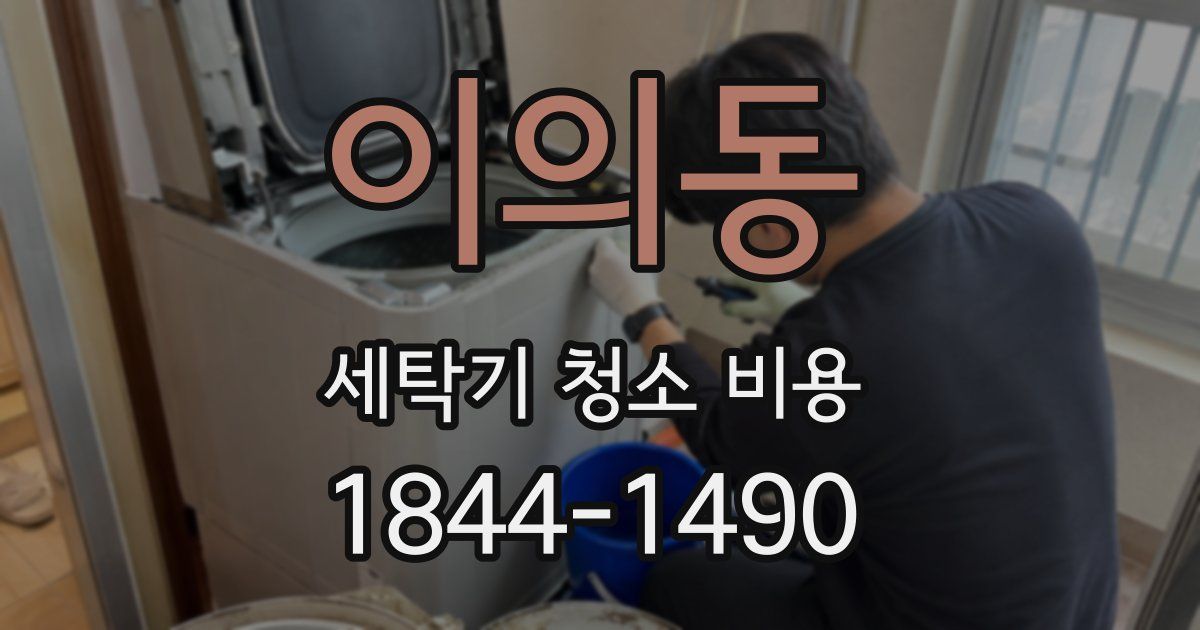이의동 세탁기 청소 비용