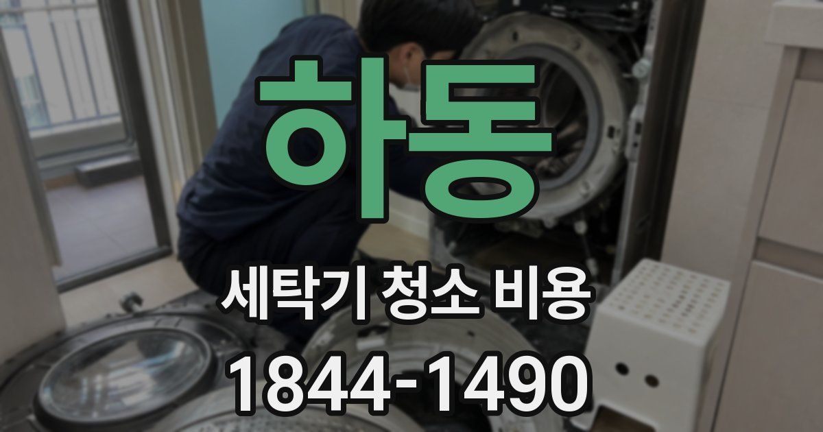 하동 세탁기 청소 비용