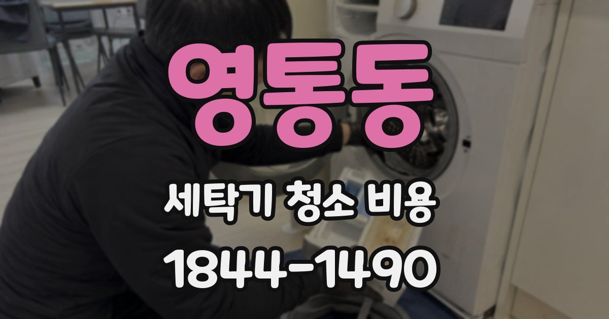 영통동 세탁기 청소 비용