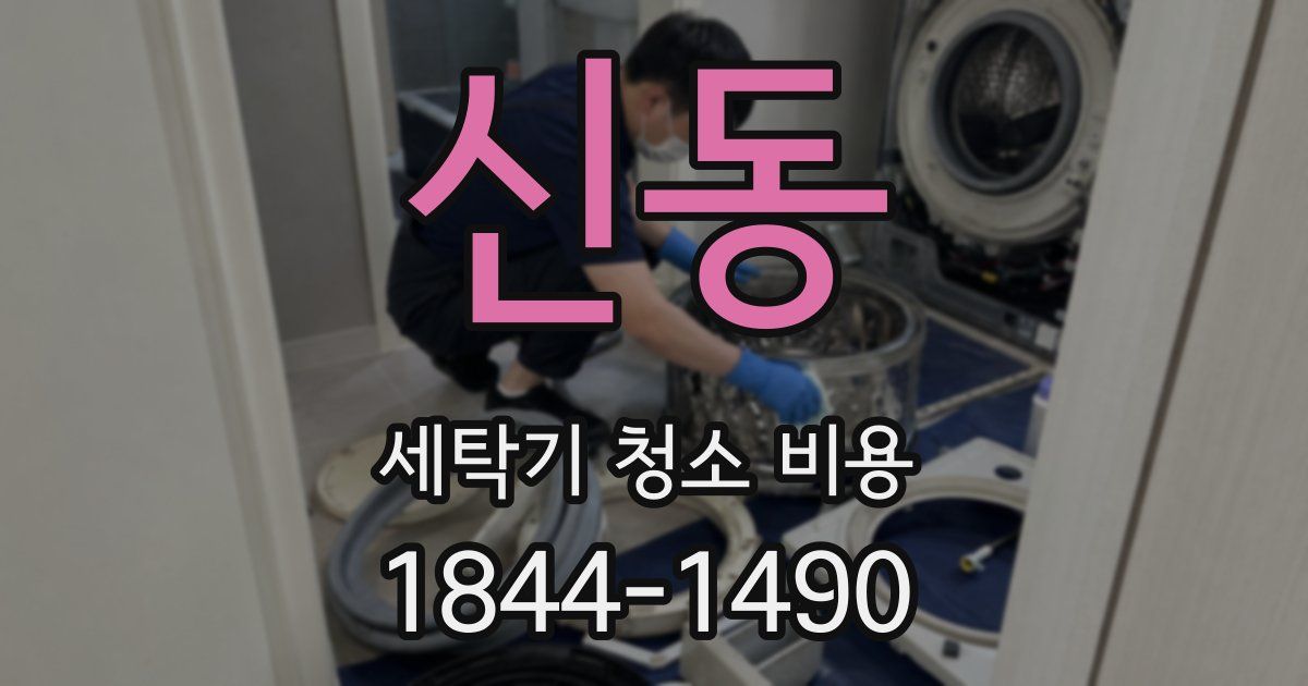 신동 세탁기 청소 비용