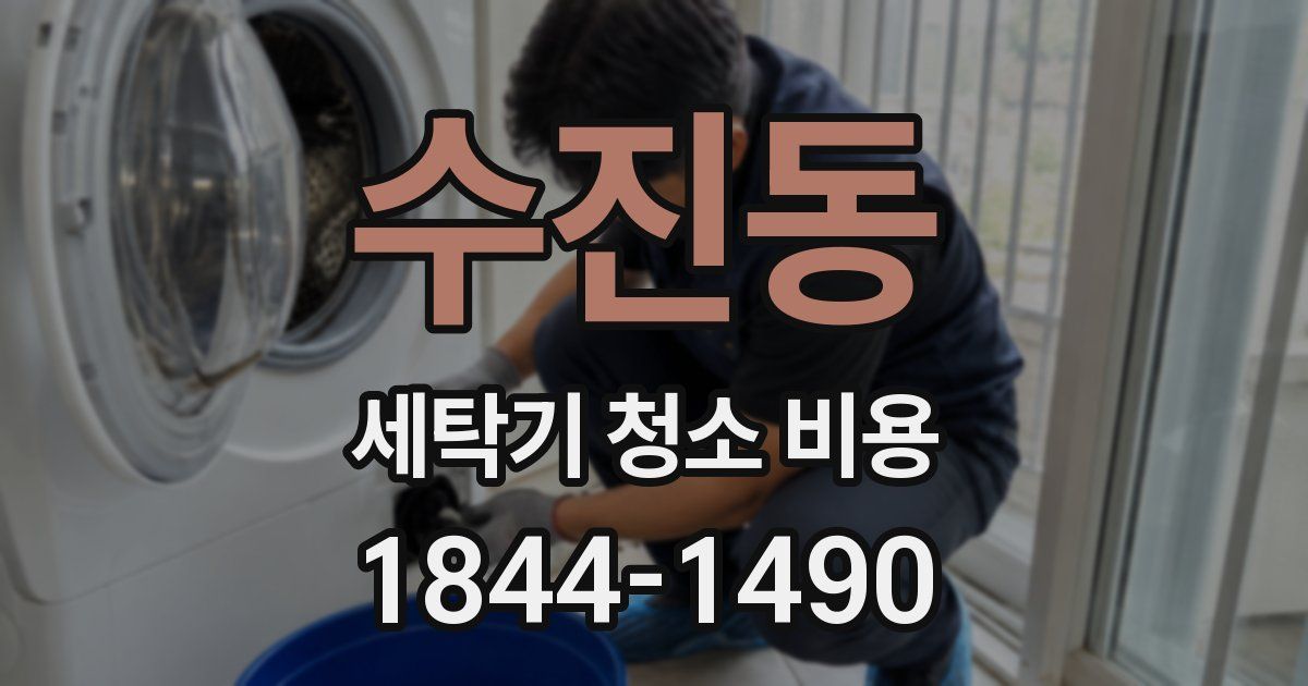 수진동 세탁기 청소 비용