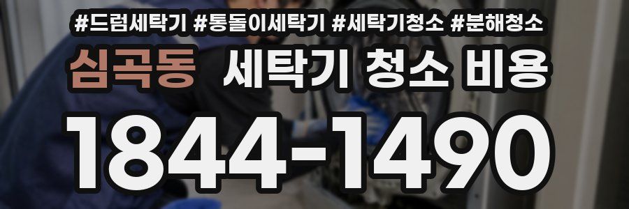심곡동 세탁기 청소 비용