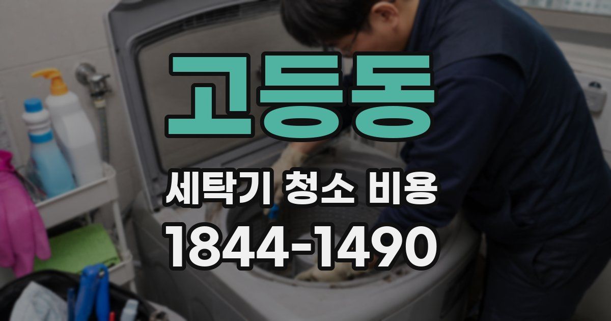 고등동 세탁기 청소 비용