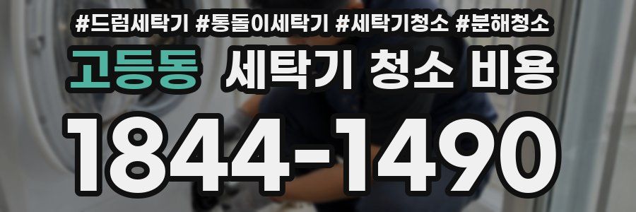 고등동 세탁기 청소 비용