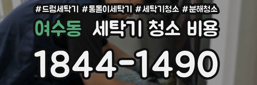 여수동 세탁기 청소 비용