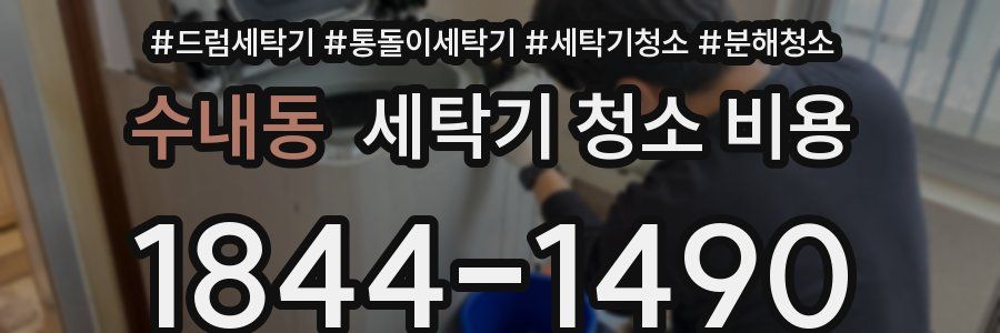 수내동 세탁기 청소 비용