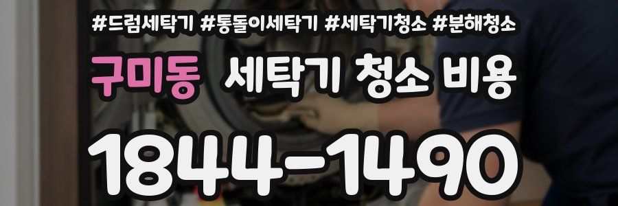 구미동 세탁기 청소 비용