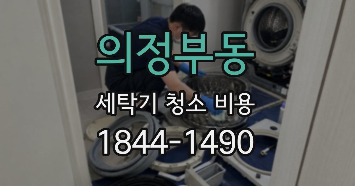 의정부동 세탁기 청소 비용