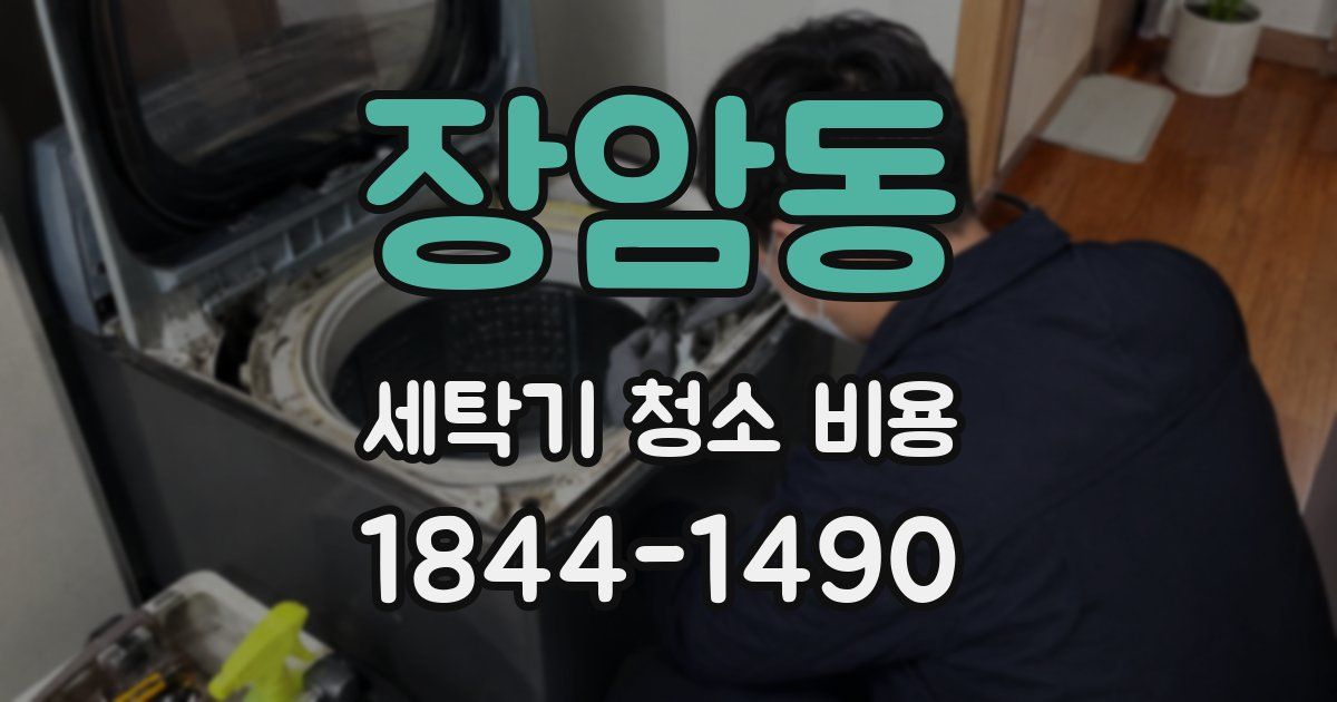 장암동 세탁기 청소 비용