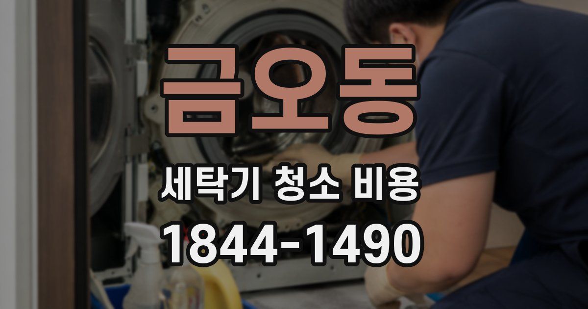 금오동 세탁기 청소 비용
