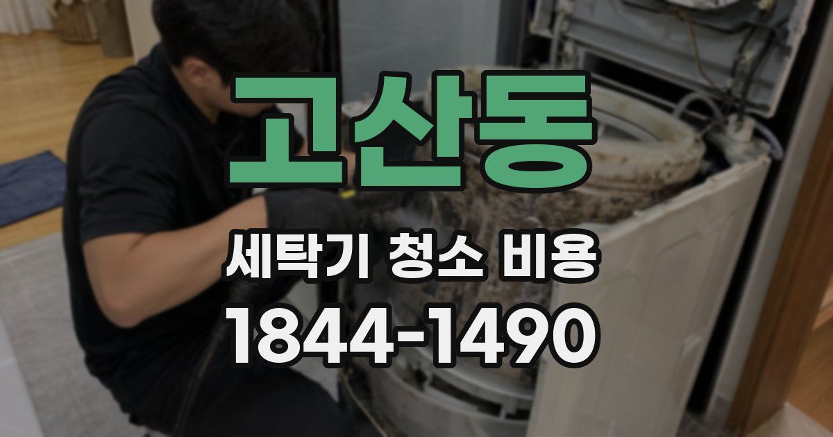 고산동 세탁기 청소 비용