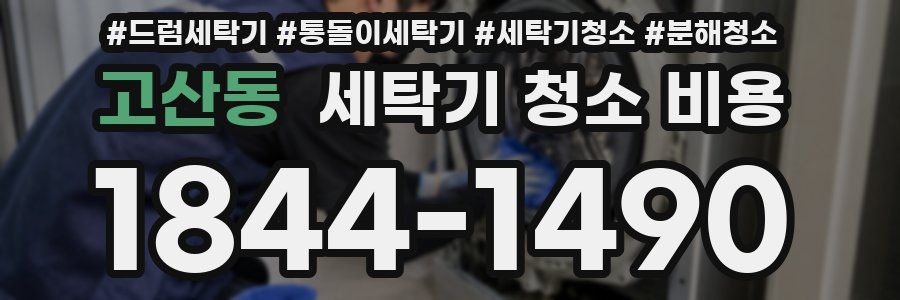 고산동 세탁기 청소 비용