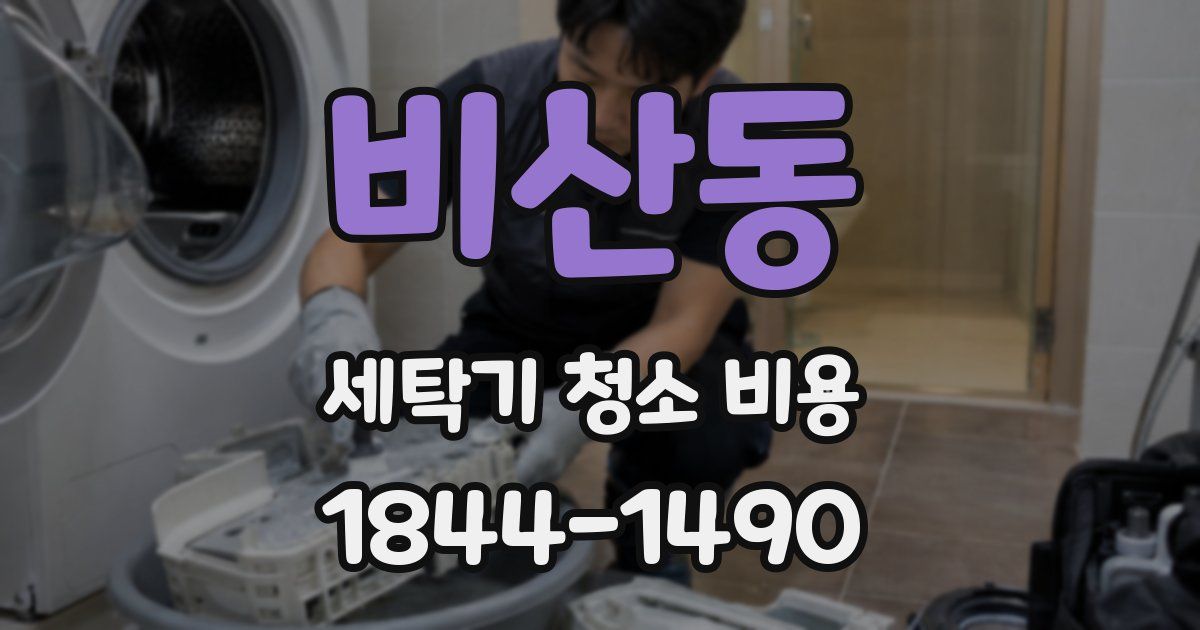 비산동 세탁기 청소 비용