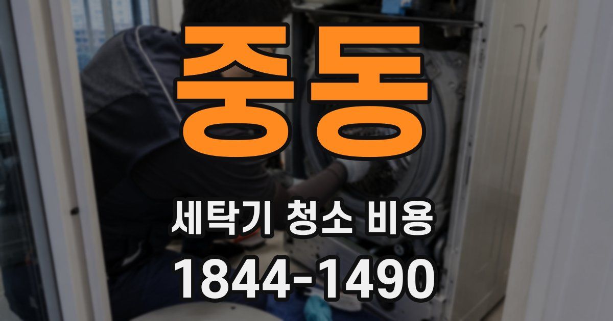 중동 세탁기 청소 비용