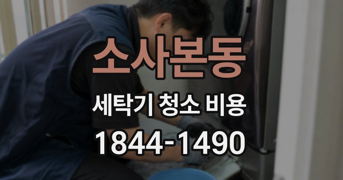 소사본동 세탁기 청소 비용