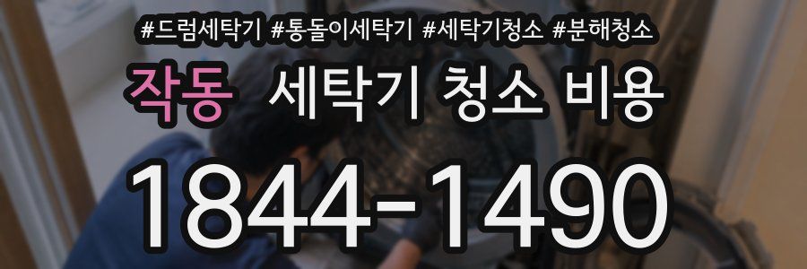 작동 세탁기 청소 비용
