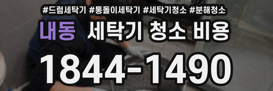 내동 세탁기 청소 비용