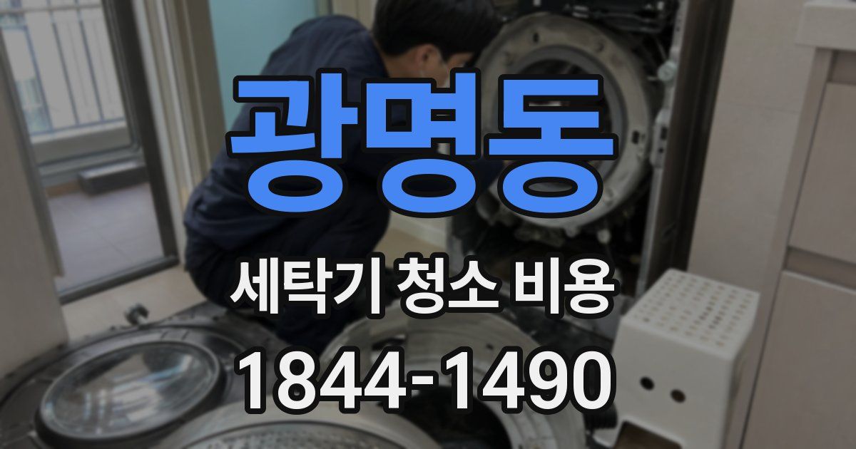 광명동 세탁기 청소 비용