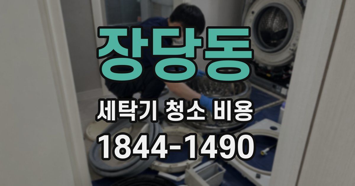 장당동 세탁기 청소 비용