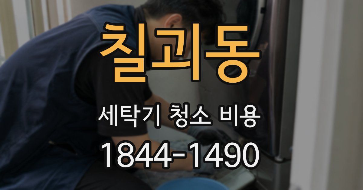 칠괴동 세탁기 청소 비용