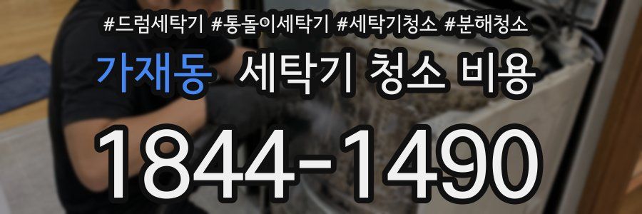 가재동 세탁기 청소 비용