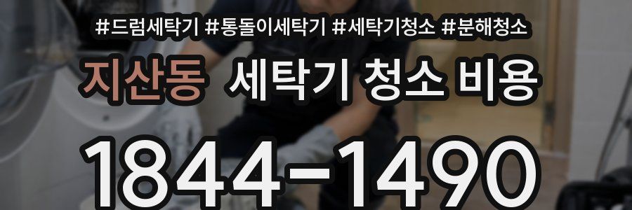 지산동 세탁기 청소 비용