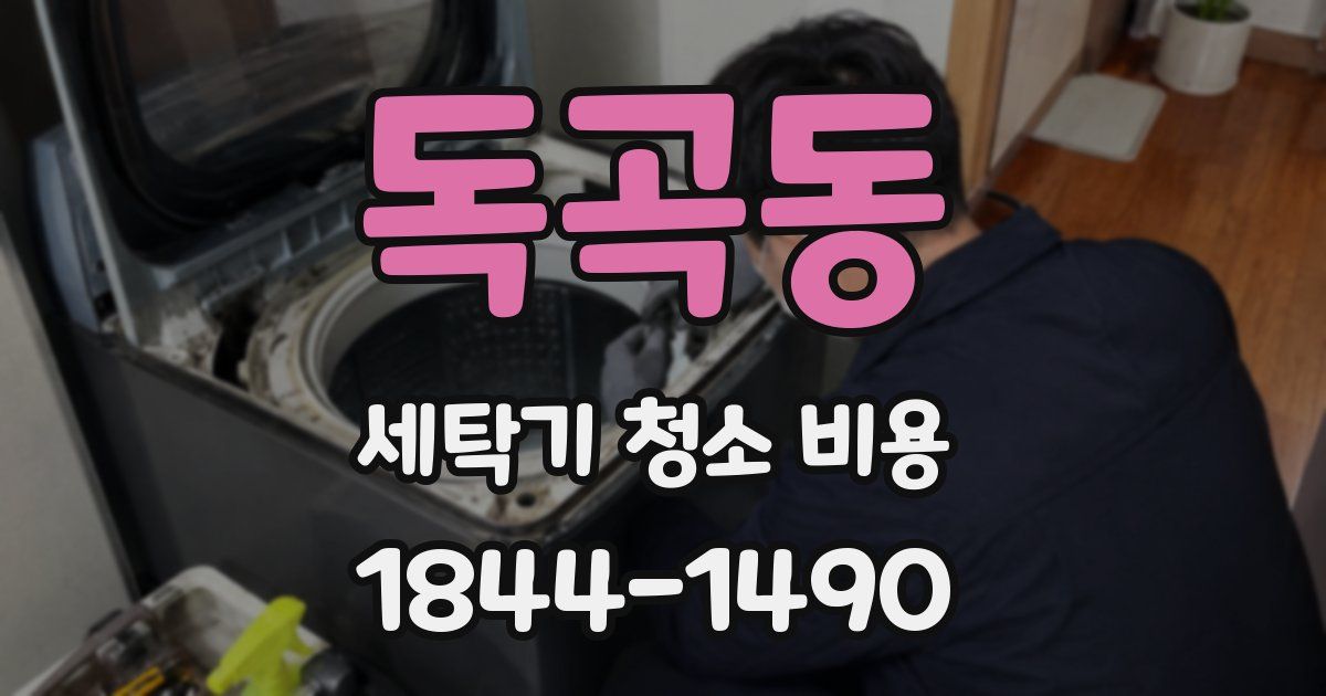 독곡동 세탁기 청소 비용