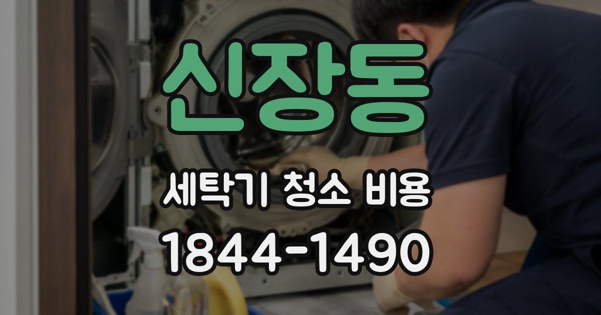 신장동 세탁기 청소 비용