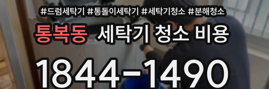 통복동 세탁기 청소 비용