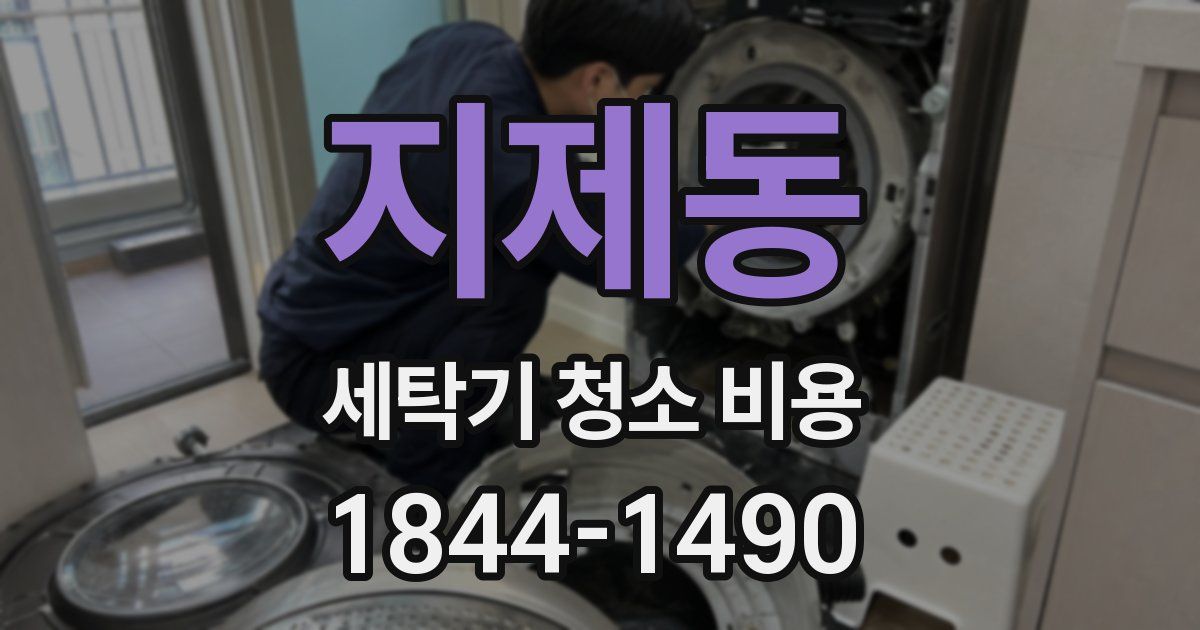 지제동 세탁기 청소 비용