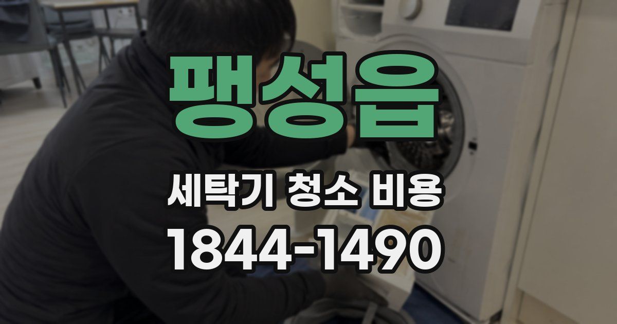 팽성읍 세탁기 청소 비용
