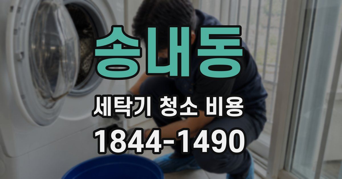 송내동 세탁기 청소 비용