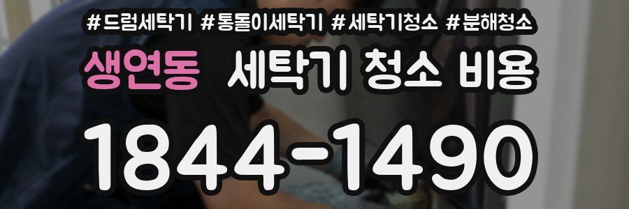 생연동 세탁기 청소 비용