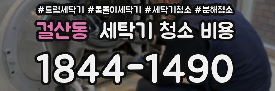 걸산동 세탁기 청소 비용