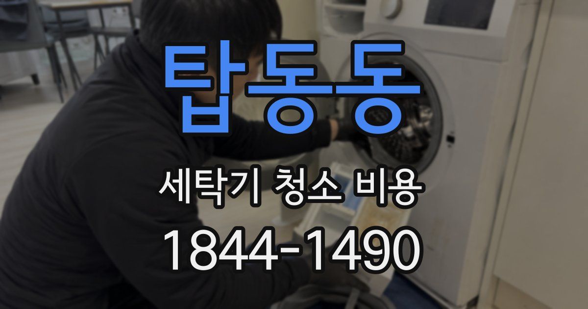 탑동동 세탁기 청소 비용