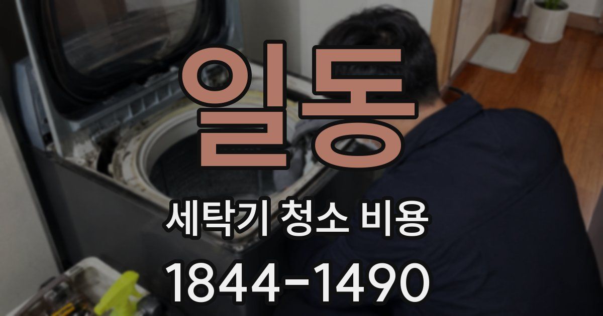 일동 세탁기 청소 비용