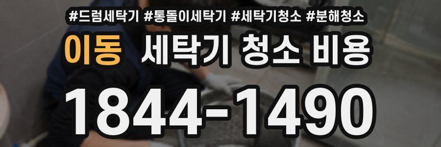 이동 세탁기 청소 비용