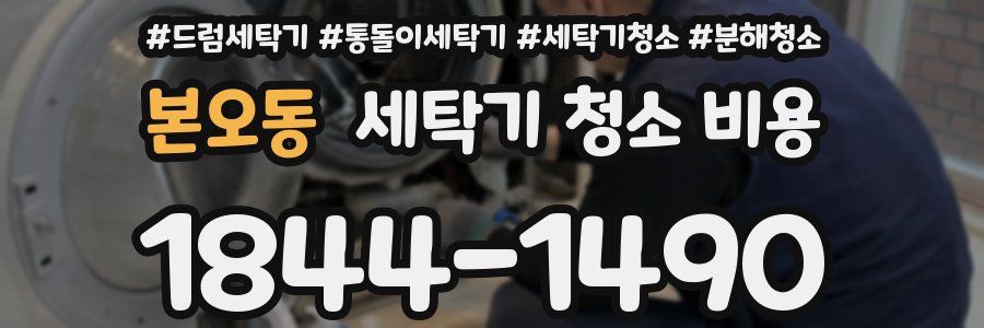본오동 세탁기 청소 비용