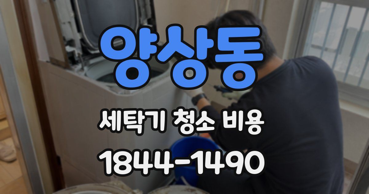 양상동 세탁기 청소 비용