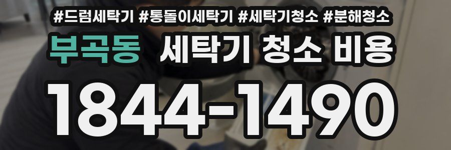 부곡동 세탁기 청소 비용