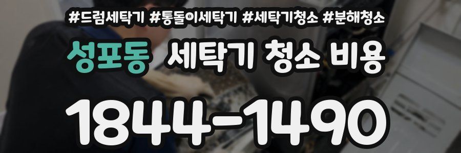 성포동 세탁기 청소 비용